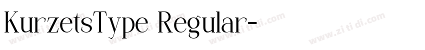 KurzetsType Regular字体转换